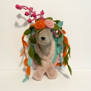 Woodland Deer Wall Decor Girls Plush Head Bedroom Playroom Stuffed Decoration